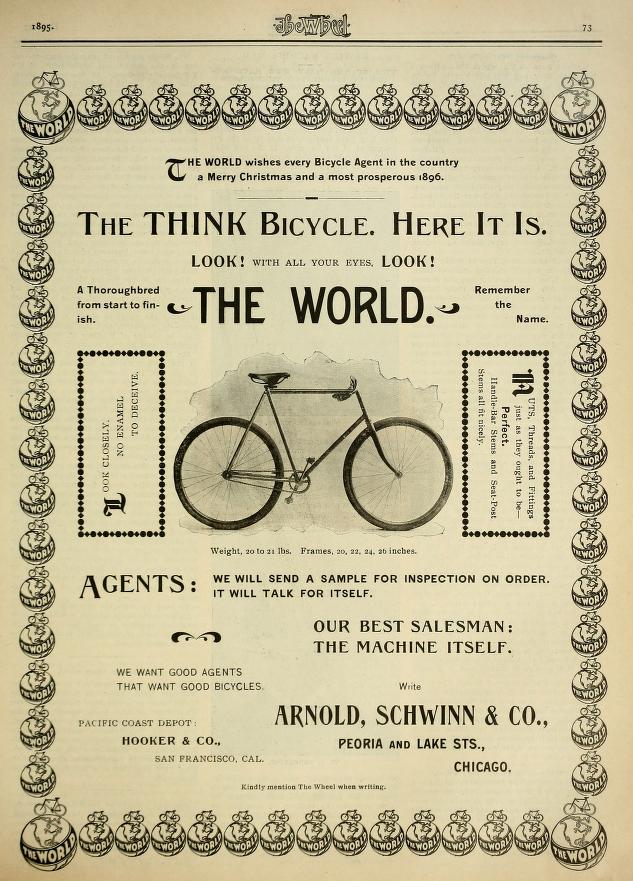 Arnold Schwinn 1895 advertisement