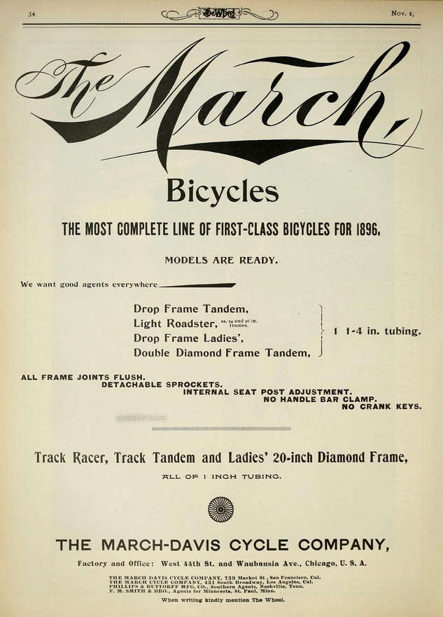 March Davis 1895 Nov Wheel Cycle