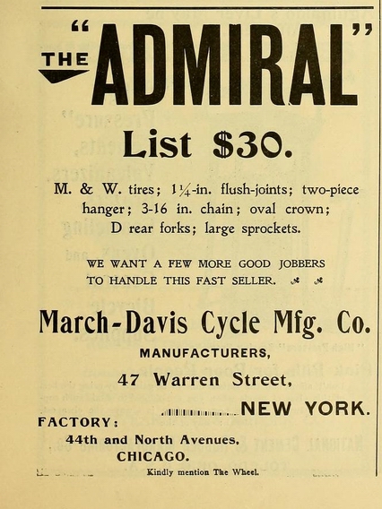 March Davis 1899 Admiral