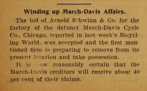 March Davis bankrupt 1901